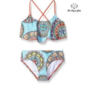 Kanu Surf Alania Flounce Bikini Swimsuit Size 14